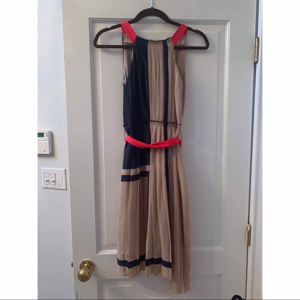 BCBG Color Block Midi Dress